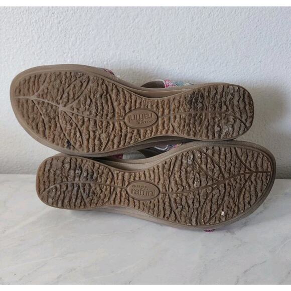 Umberto Raffini Yasmin Leather Wedge Sandals Floral Women's Size EU 40 - Picture 10 of 10